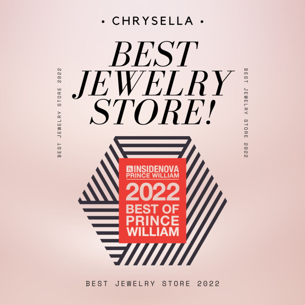Chrysella Wins Best Jewelry Store in Prince William County! 1 Copy of Beige Gradient Animated Award Winner Announcement Instagram Post Square 2